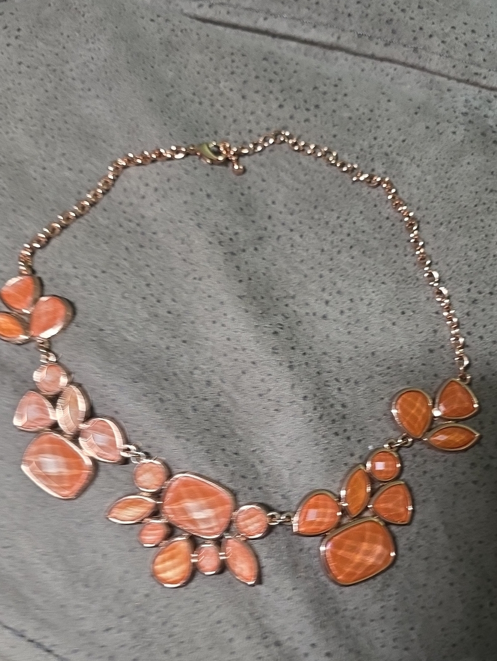 Park Lane Rose-Orange Statement Necklace